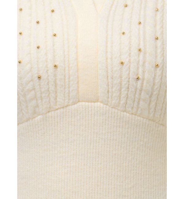LAGUNAMOON「ケーブルビジューIラインニットワンピース」|ワンピース|