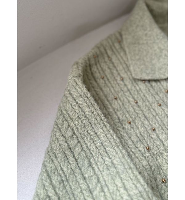 LAGUNAMOON「ケーブルビジューIラインニットワンピース」|ワンピース|