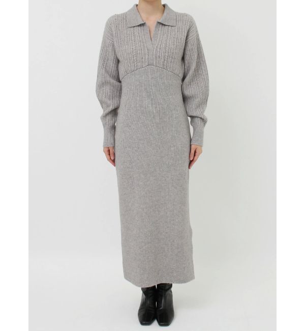 LAGUNAMOON「ケーブルビジューIラインニットワンピース」|ワンピース|