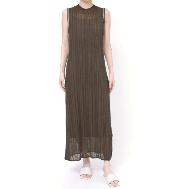 LAGUNAMOON「追加生産【WEB限定】ラインニットワンピース」|ワンピース|