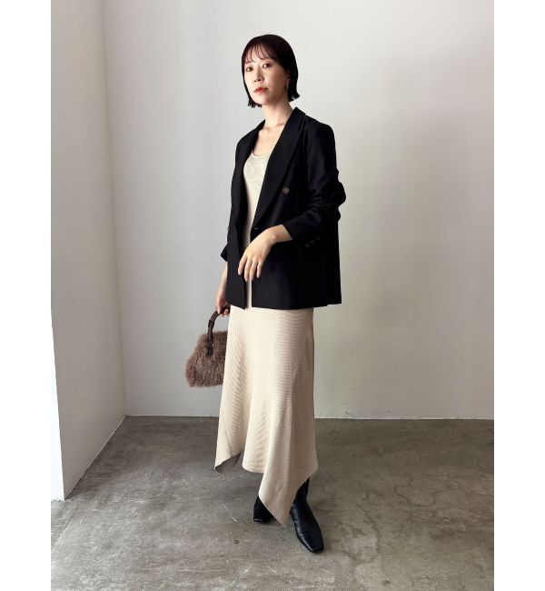 LAGUNAMOON「ボタンカーデセットニットワンピース」|ワンピース|