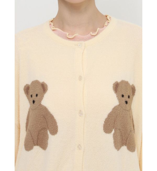 merry jenny「Bear&times;Bearニットカーディガン」|カーディガン|