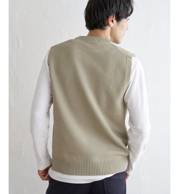 ikka「ラクカルニットカノコベスト」|ニット・セーター|