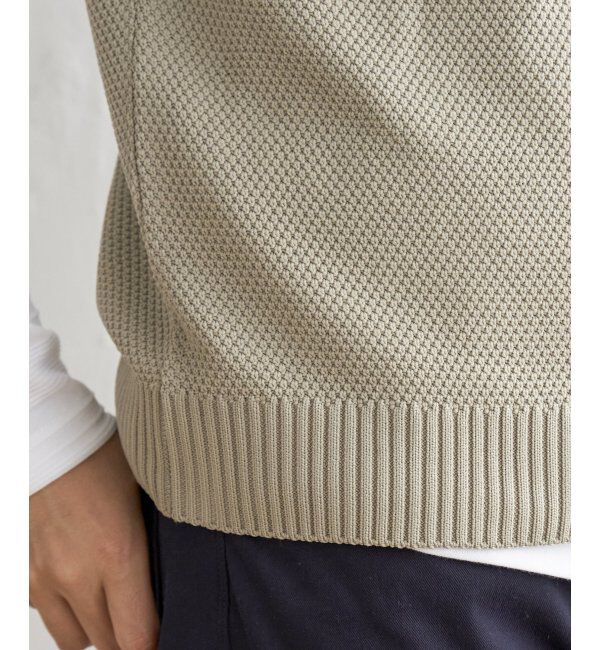 ikka「ラクカルニットカノコベスト」|ニット・セーター|