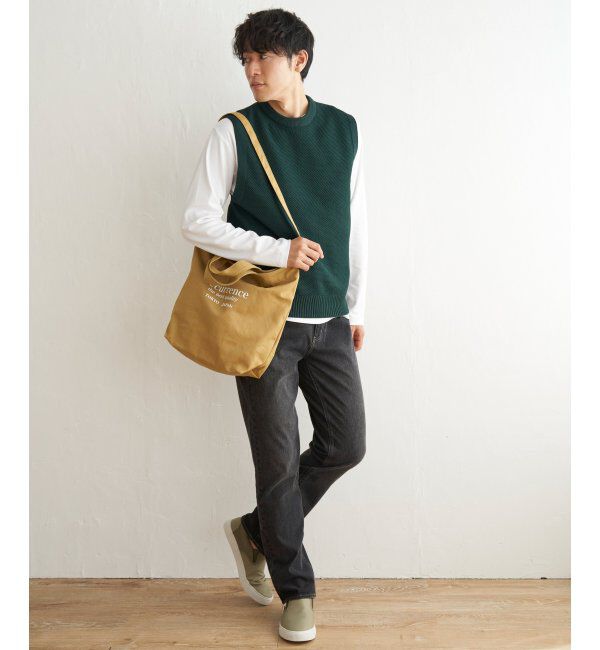 ikka「ラクカルニットカノコベスト」|ニット・セーター|