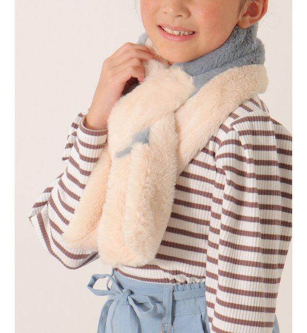 ikka kids「フェイクファー切り替えマフラー」|その他|