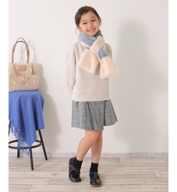 ikka kids「フェイクファー切り替えマフラー」|その他|
