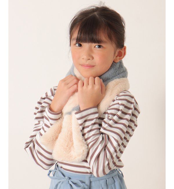 ikka kids「フェイクファー切り替えマフラー」|その他|