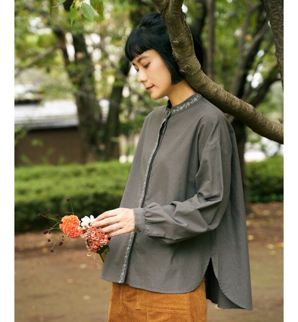 Lbc with Life「エクリュ エンブロイダリーシャツ」|シャツ・ブラウス|