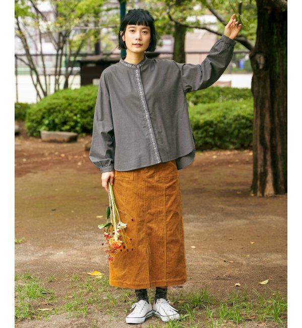 Lbc with Life「エクリュ エンブロイダリーシャツ」|シャツ・ブラウス|