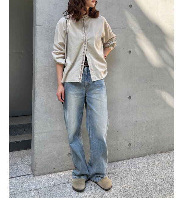 Lbc with Life「エクリュ エンブロイダリーシャツ」|シャツ・ブラウス|