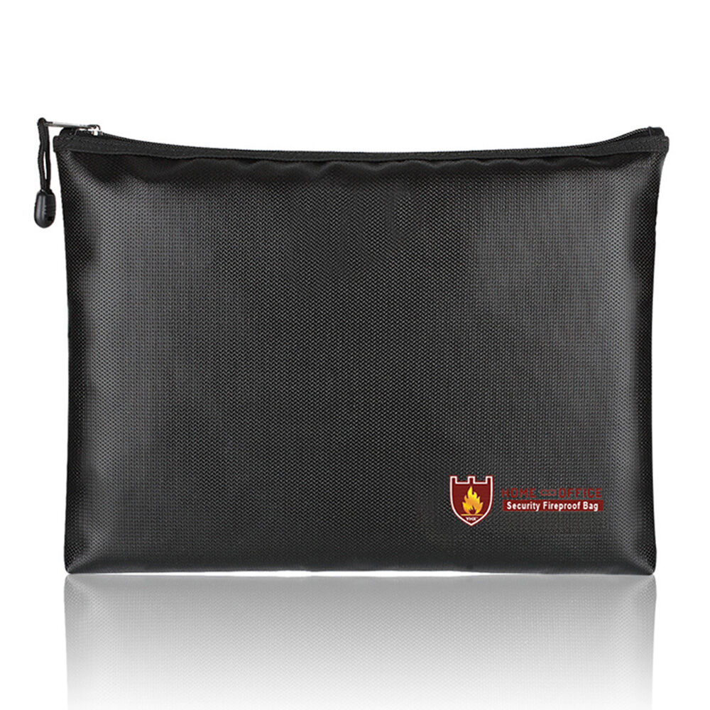 BACKYARD FAMILY「耐火バッグ ガラス繊維 34&times;25cm 通販 防火バッグ 防火バック 耐火バック 耐火袋」|その他|ブラック1
