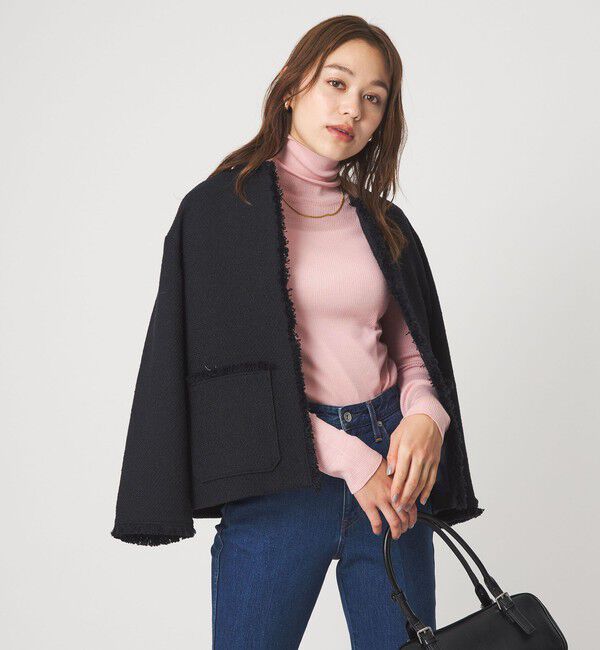 UNITED ARROWS green label relaxing「ウール シアー リブ タートルネック ニット ウォッシャブル」|ニット・セーター|