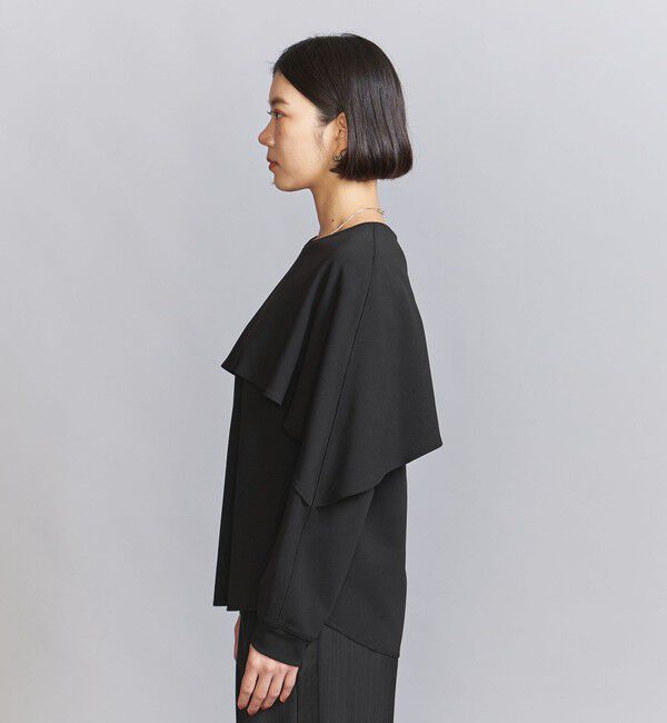 BEAUTY&YOUTH UNITED ARROWS「【WEB限定 Wardrobe DAILY MINIMAL】ケープフリル レイヤーカットソー」|Tシャツ・カットソー|