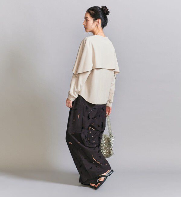 BEAUTY&YOUTH UNITED ARROWS「【WEB限定 Wardrobe DAILY MINIMAL】ケープフリル レイヤーカットソー」|Tシャツ・カットソー|