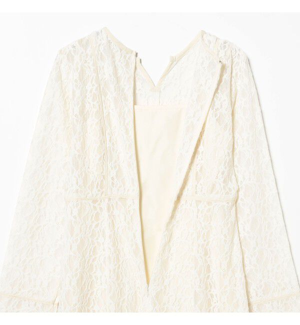 Ray BEAMS 「レース キーネック ワンピース」|ワンピース|