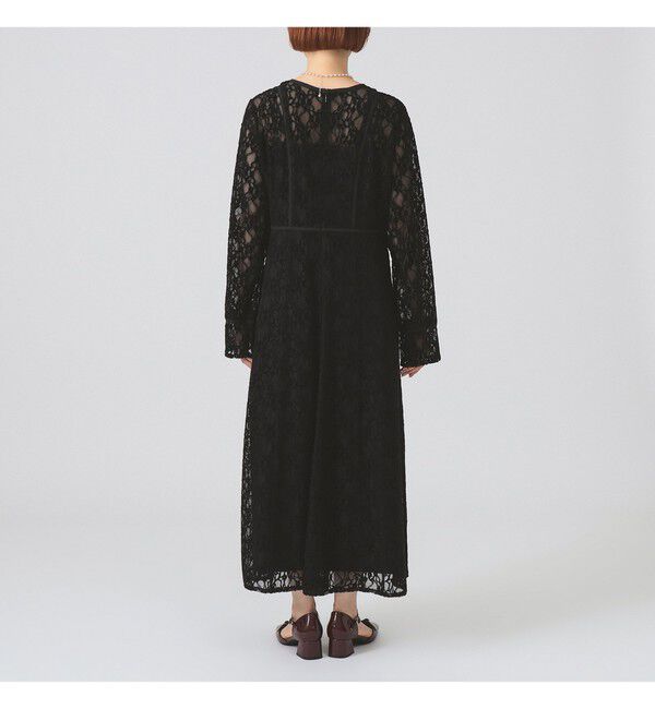 Ray BEAMS 「レース キーネック ワンピース」|ワンピース|