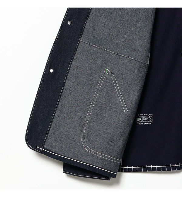 BEAMS「【別注】SUGAR CANE / クレイジー ワークコート」|ブルゾン・スタジャン|