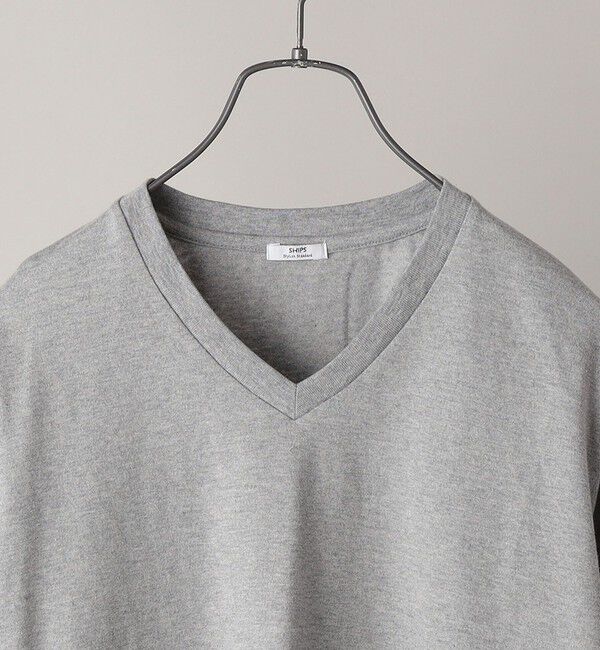SHIPS「SHIPS: 抗菌・防臭 NANO-FINE（R） コットン Vネック Tシャツ」|Tシャツ・カットソー|