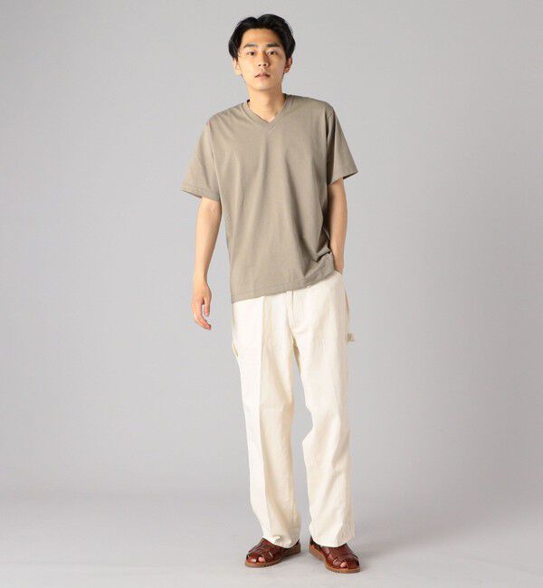 SHIPS「SHIPS: 抗菌・防臭 NANO-FINE（R） コットン Vネック Tシャツ」|Tシャツ・カットソー|