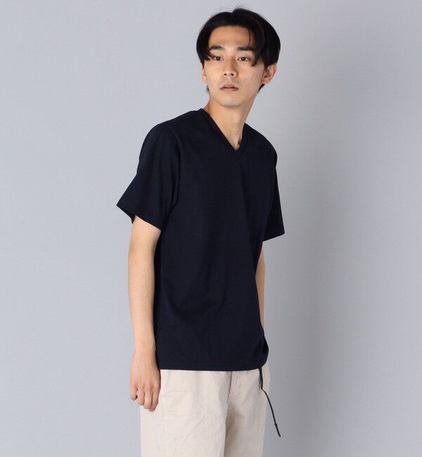 SHIPS「SHIPS: 抗菌・防臭 NANO-FINE（R） コットン Vネック Tシャツ」|Tシャツ・カットソー|