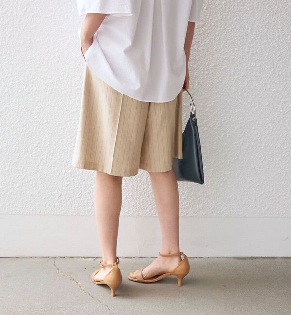 SHIPS for women「〈手洗い可能〉先染め ストライプ タック ショーツ◇」|その他|