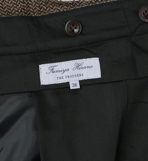 SHIPS「Fumiya Hirano THE TROUSERS: SavileRow ウール ツイード パンツ」|スラックス|