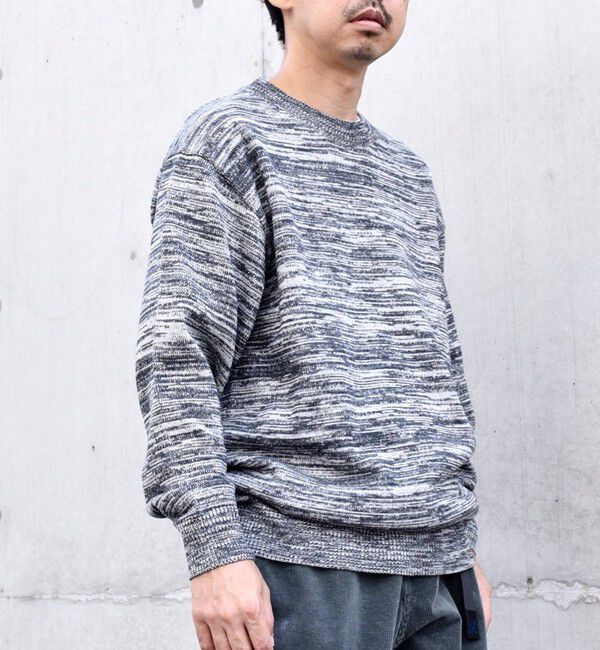 SHIPS any「SHIPS any: 〈手洗い可能〉 メランジ コットン ミックス クルーネック ニット◇」|ニット・セーター|