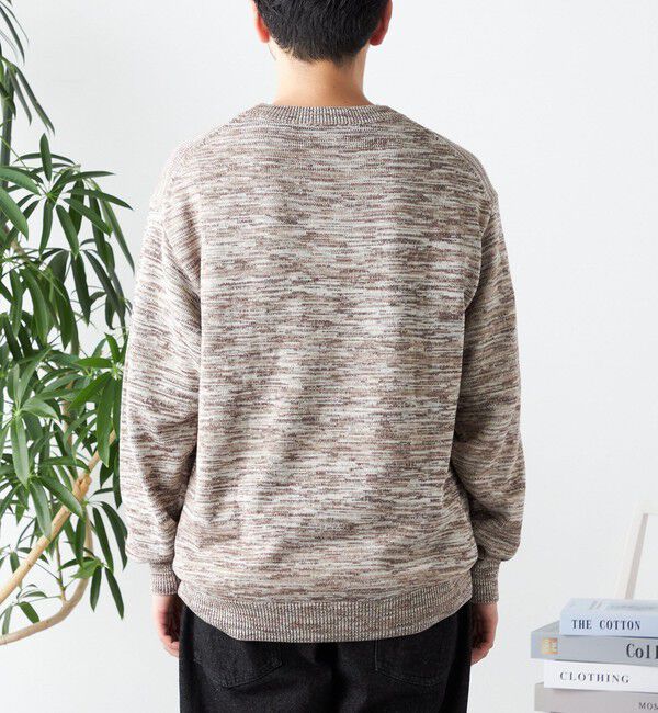 SHIPS any「SHIPS any: 〈手洗い可能〉 メランジ コットン ミックス クルーネック ニット◇」|ニット・セーター|