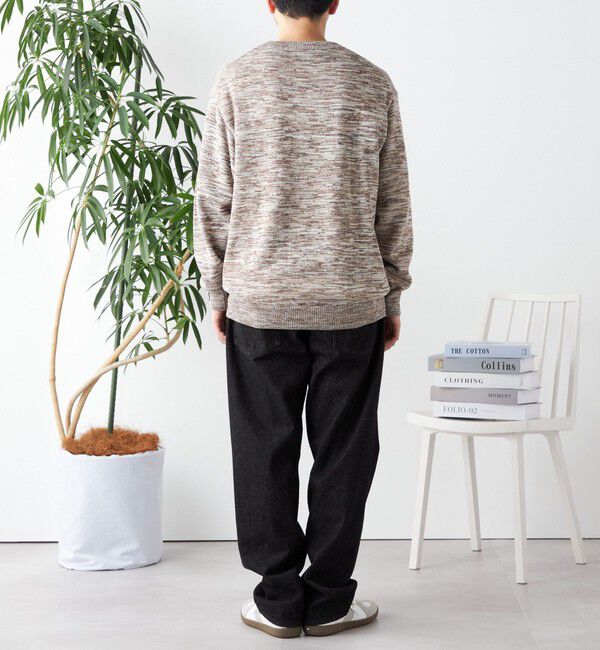 SHIPS any「SHIPS any: 〈手洗い可能〉 メランジ コットン ミックス クルーネック ニット◇」|ニット・セーター|
