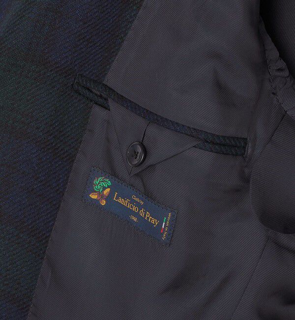 SHIPS「SHIPS: Lanificio di Pray 社製生地 ブラックウォッチ チェック ジャケット」|テーラードジャケット|