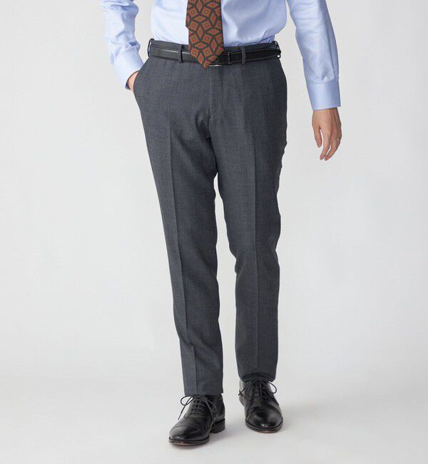 SHIPS「SHIPS:〈セットアップ対応/手洗い可能〉 バーズアイ パンツ」|スラックス|