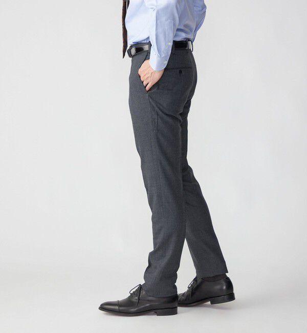 SHIPS「SHIPS:〈セットアップ対応/手洗い可能〉 バーズアイ パンツ」|スラックス|