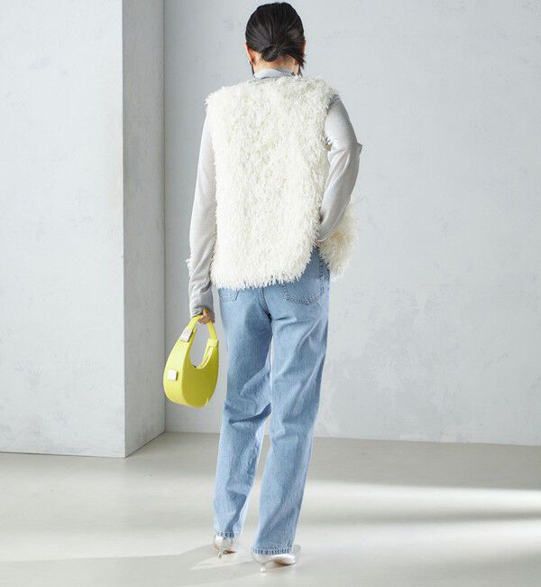 SHIPS for women「〈手洗い可能〉フェザー ヤーン ショート ジレ 24SS ◇」|ベスト・ジレ|