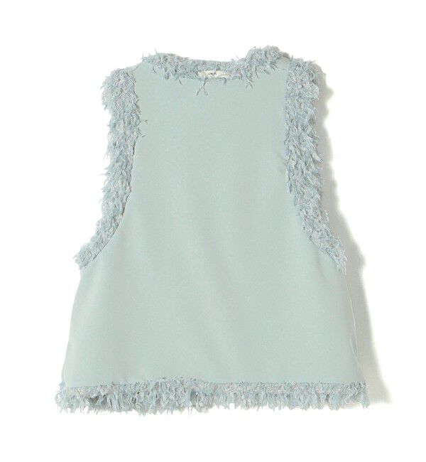 SHIPS for women「〈手洗い可能〉フェザー ヤーン ショート ジレ 24SS ◇」|ベスト・ジレ|