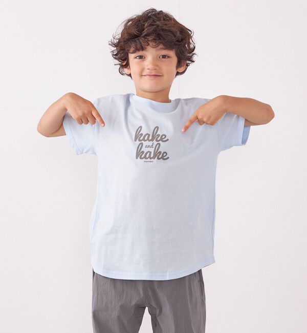 SHIPS any「【SHIPS any別注】MONMIMI: グラフィック プリント 半袖 Tシャツ<KIDS>」|Tシャツ・カットソー|ライトブルー