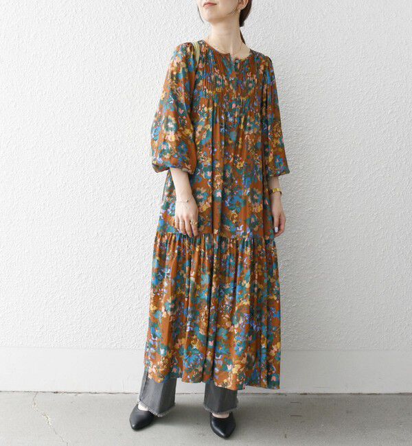 SHIPS any「SHIPS any: 〈手洗い可能〉TROUILLET フラワー プリント ワンピース」|ワンピース|