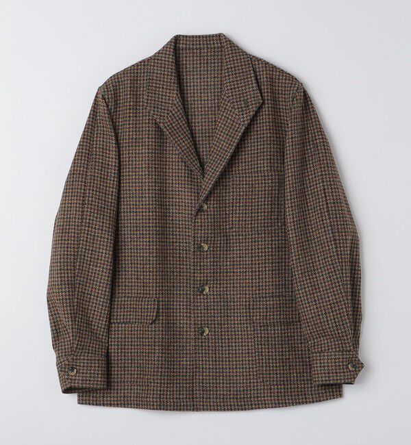 SHIPS「Justo Gimeno: TEBA CLASSIC CHECK」|テーラードジャケット|ブラウン