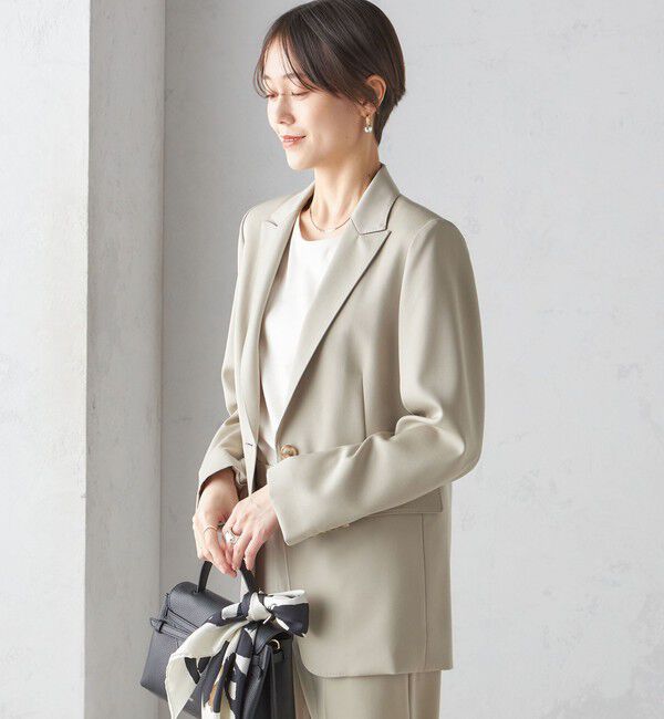 SHIPS for women「タキシード テーラード 1ボタン ジャケット」|テーラードジャケット|