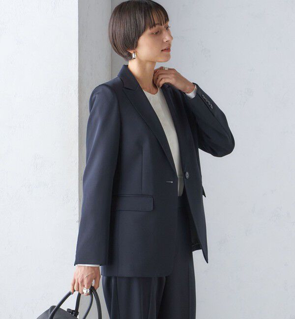 SHIPS for women「タキシード テーラード 1ボタン ジャケット」|テーラードジャケット|