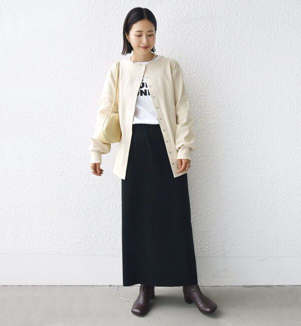 SHIPS for women「【WEB限定】〈手洗い可能〉ベア テレコ ミドル カーディガン」|カーディガン|