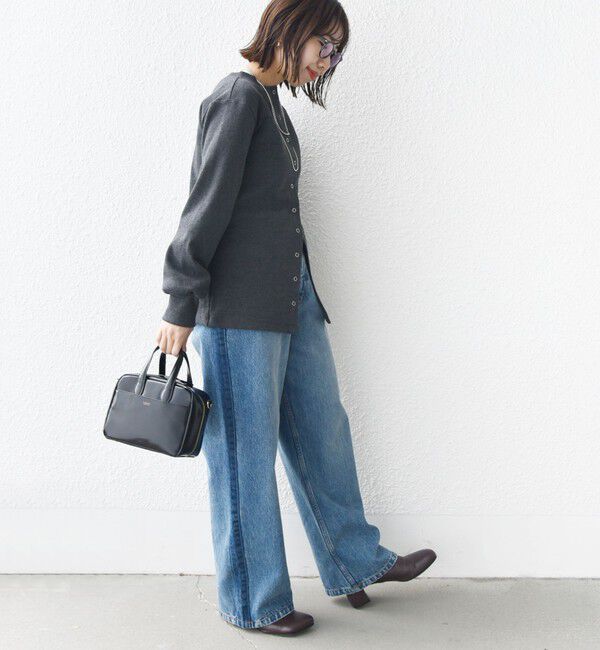 SHIPS for women「【WEB限定】〈手洗い可能〉ベア テレコ ミドル カーディガン」|カーディガン|