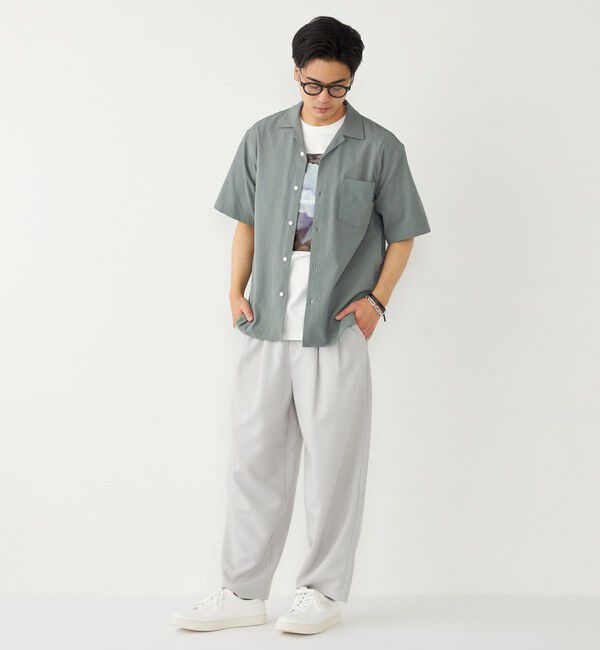 SHIPS Colors 「SHIPS Colors:〈接触冷感・吸水速乾・洗濯機可能〉ライト サッカー シャツ◇」|シャツ・ブラウス|