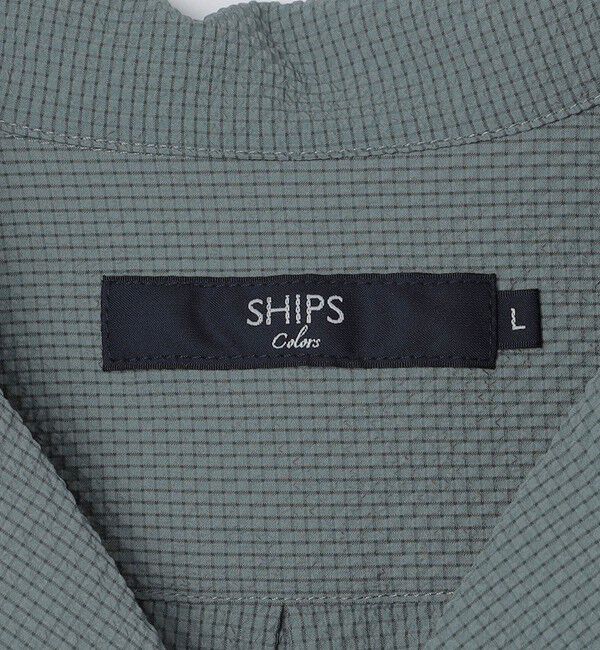 SHIPS Colors 「SHIPS Colors:〈接触冷感・吸水速乾・洗濯機可能〉ライト サッカー シャツ◇」|シャツ・ブラウス|
