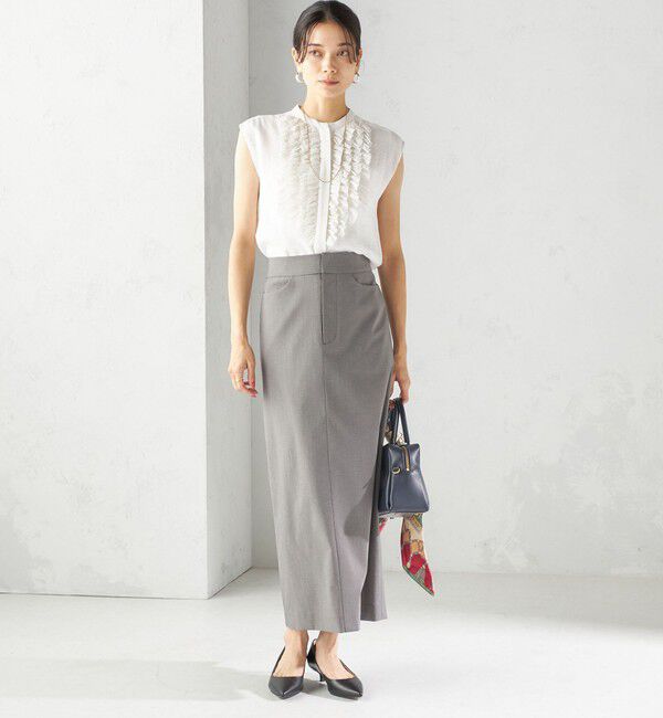 SHIPS for women「〈洗濯機可能〉マルチ ファンクション ロング タイト スカート」|スカート|