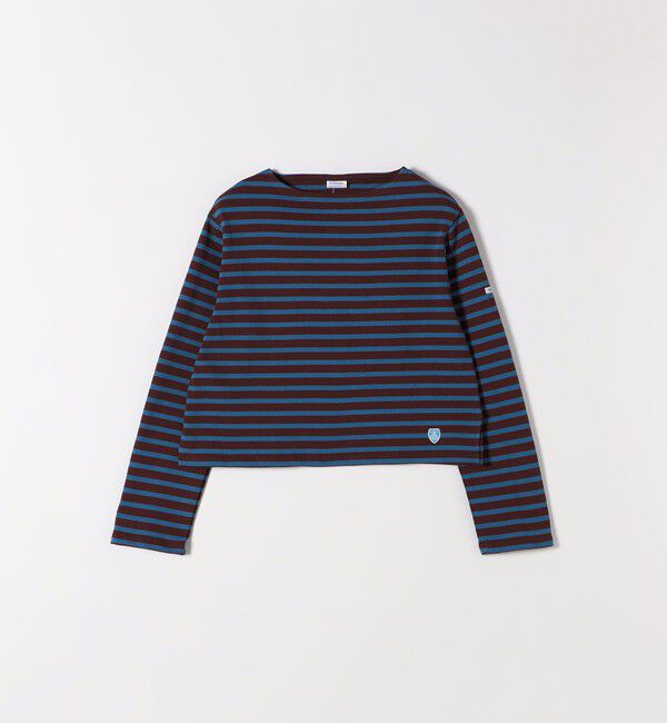 SHIPS any「ORCIVAL:〈手洗い可能〉ボートネック ボーダー ロングスリーブ プルオーバー 25AW」|Tシャツ・カットソー|