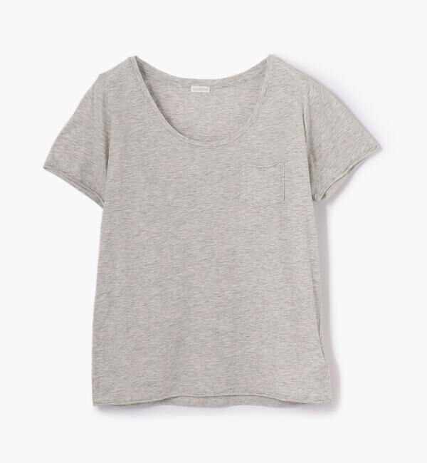 GALERIE VIE「コットン ラウンドネックプルオーバー」|Tシャツ・カットソー|13 ライトグレー