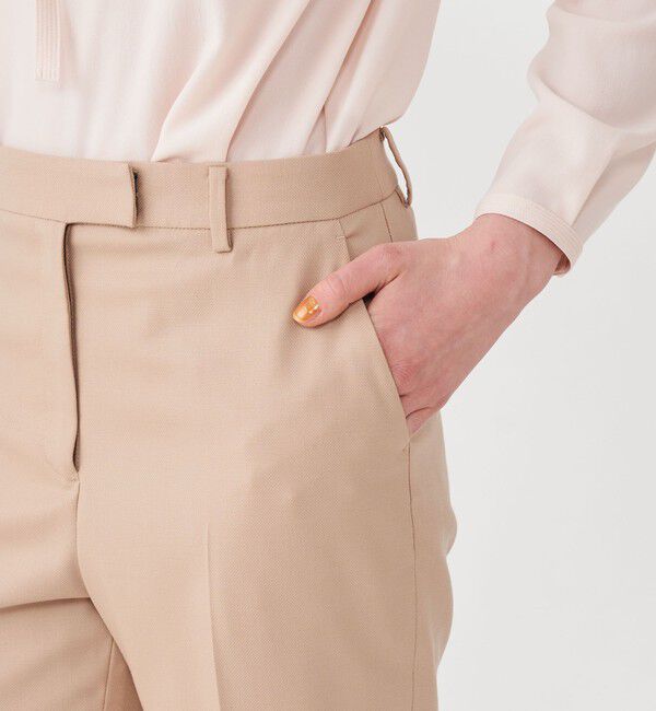 TOMORROWLAND collection「ウールストレッチオックス シガレットパンツ」|スラックス|