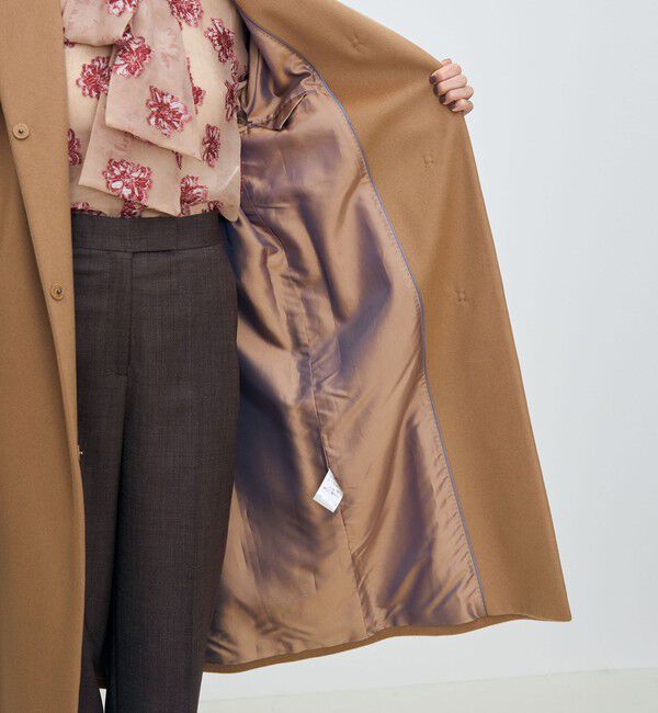 ピュアカシミヤ ノーカラーコート（TOMORROWLAND collection）｜ルミネ