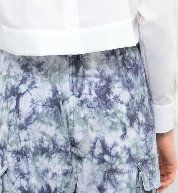 BACCA「メランジェコーデュロイ タイダイパラシュートパンツ」|カーゴ|